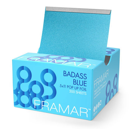 Picture of Framar Blue Pop Up Hair Foil, Aluminum Foil Sheets, Hair Foils For Highlighting - 500 Foil Sheets