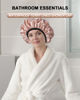 Picture of YIZIJIZI Terry Lined Shower Caps, Triple Layer Large Shower Cap for Women, Reusable Shower Caps for Long Thick Hair, Waterproof Washable Soft Bath Shower Caps for Hair Care…