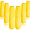 Picture of 12 Pieces Hair Combs Set Pocket Fine Plastic Hair Combs for Women and Men, Fine Dressing Comb (Yellow)
