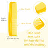 Picture of 12 Pieces Hair Combs Set Pocket Fine Plastic Hair Combs for Women and Men, Fine Dressing Comb (Yellow)