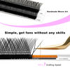 Picture of TDANCE YY Lash Extensions C Curl 0.05mm Thickness Volume Extension 4D Fans 11mm YY Lashes Long Lasting Easy Application Lashes Premade Fans Matte Black Lashes(YY, C-0.05,11mm)