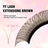 Picture of TDANCE Brown Lash Extensions YY Lash Extensions Dark Brown Lash Extensions 0.07mm D Curl 8-15mm Mix Tray Y Lashes Natural Volume Eyelash Extensions (Brown YY- 0.07-D-8-15mm)