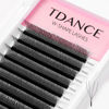 Picture of TDANCE W Eyelash Extensions 4D Premade Fans W Lashes 0.07 C/D Curl Matte Black W Shaped Volume Fans (W-4D-0.07-C-14mm)