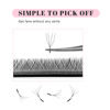 Picture of TDANCE W Eyelash Extensions 4D Premade Fans W Lashes 0.07 C/D Curl Matte Black W Shaped Volume Fans (W-4D-0.07-C-14mm)