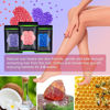 Picture of Wax Beads for Hair Removal 10.5oz/ 300g, Auperwel Hard Wax Beans for Brazilian, Face, Bikini, Eyebrow, Legs, At Home Painless Waxing Beads for Women Men 3 packs