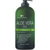 Picture of Aloe vera Gel - from 100% Pure Organic Aloe - Natural Raw Moisturizer for Face, Body, Hair. Perfect for Sunburn, Acne, Razor Bumps 16.9 fl oz (Tea Tree, Superfood, Hyaluronic Acid)