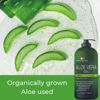 Picture of Aloe vera Gel - from 100% Pure Organic Aloe - Natural Raw Moisturizer for Face, Body, Hair. Perfect for Sunburn, Acne, Razor Bumps 16.9 fl oz (Tea Tree, Superfood, Hyaluronic Acid)
