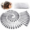 Picture of HiJeaton 60Pcs Metal Duck Billed Hair Clips for Women Styling Sectioning, Silver Hair Pins for Long Hair, Alligator Curl Loc Clips for Thick Hair Roller, Salon, Bows DIY