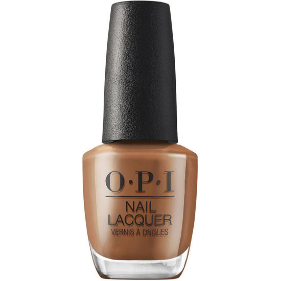 Picture of OPI Nail Lacquer, Opaque & Dark Creme Finish Brown Nail Polish, Up to 7 Days of Wear, Chip Resistant & Fast Drying, Spring '24, Your Way Collection, Material Gowrl, 0.5 fl oz