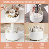 Picture of 360° Rotate Makeup Brush Holder Organizer, Makeup Organizers Countertop, Makeup organization and Skincare Storage for Vanity, Desktop, Bathroom (White)