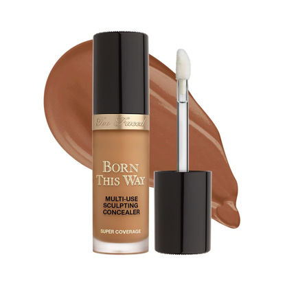 Picture of Too Faced Born This Way Super Coverage Multi-Use Concealer Full Size | Oil Free, Long Lasting + Hydrating, 0.46 Fl Oz, Chestnut