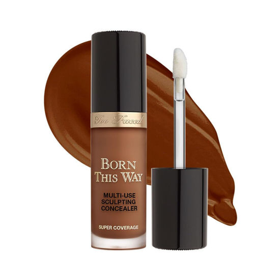 Picture of Too Faced Born This Way Super Coverage Multi-Use Concealer Full Size | Oil Free, Long Lasting + Hydrating, 0.46 Fl Oz, Cocoa
