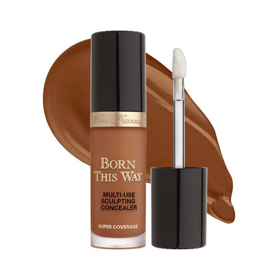 Picture of Too Faced Born This Way Super Coverage Multi-Use Concealer Full Size | Oil Free, Long Lasting + Hydrating, 0.46 Fl Oz, Spiced Rum