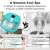 Picture of HOSPAN Collapsible Foot Spa Electric Rotary Massage, Foot Bath with Heat, Bubble, Remote, and 24 Motorized Shiatsu Massage Balls. Pedicure Foot Spa for Feet Stress Relief