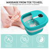 Picture of HOSPAN Collapsible Foot Spa Electric Rotary Massage, Foot Bath with Heat, Bubble, Remote, and 24 Motorized Shiatsu Massage Balls. Pedicure Foot Spa for Feet Stress Relief