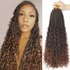 Picture of Goddess Box Braids Crochet Hair With Curly Ends 18 Inch Bohomian Box Braids Crochet Braids 8 Packs 3X Crochet Braids Synthetic Braiding Hair Extension for Black Women (18 Inch (Pack of 8), T1B 30)