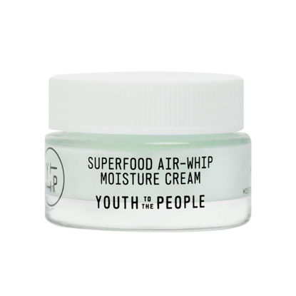 Picture of Youth To The People Superfood Air-Whip Moisture Cream, Travel Size (0.5 fl oz), 48-Hr Hydrating Face Moisturizer, Hyaluronic Acid, Kale and Green Tea for Glowing Skin, Non-Greasy, Vegan
