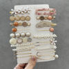Picture of Mehayi 20 PCS Pearl Hair Clips Set Fashion Korean Acrylic Resin Hair Barrettes, Bobby Pins Hairpins for Women and Ladies Girls Headwear Styling Tools, Hair Accessories for Decorative Party Wedding