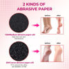 Picture of krofaue 60 PCS Replaceable Sandpaper Discs 80 Grit & 100 Grit Sandpaper Pad Discs Replacement Sandpaper Refill Discs for Electric Foot File Callus Remover Dead Skin Calluses