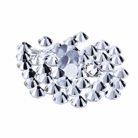 Picture of Flat Back Rhinestones ss10 2880 pcs 20 Gross, Non hotfix Rhinestone Clear Crystal Glitter gems, Bing Glass Glue fix Stone for Nail Art Clothes,Shoes,DIY Crafts deacorations