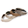 Picture of Knotted Fashion Hairbands and Hair Hoops: Non-Slip Top Knot Headbands with Leopard Print for Women and Girls - 4PCS Beige Brown Hair Accessories Set