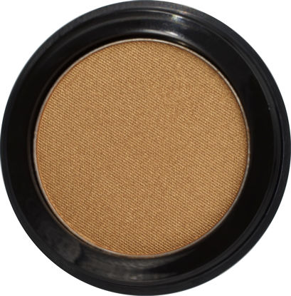 Picture of Pure Ziva Gold Bronze Shimmering Metallic Copper Pressed Powder Single Vegan Eyeshadow; Talc, Paraben & Cruelty Free