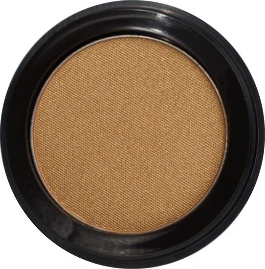 Picture of Pure Ziva Gold Bronze Shimmering Metallic Copper Pressed Powder Single Vegan Eyeshadow; Talc, Paraben & Cruelty Free
