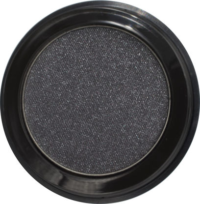 Picture of Pure Ziva Eclipse Shimmering Glitter Black Onyx Chrome Dark Grey Pressed Powder Single Vegan Eyeshadow; Talc, Paraben & Cruelty Free
