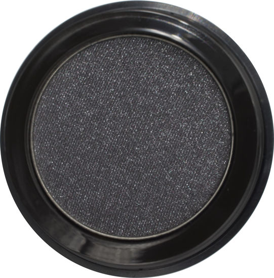 Picture of Pure Ziva Eclipse Shimmering Glitter Black Onyx Chrome Dark Grey Pressed Powder Single Vegan Eyeshadow; Talc, Paraben & Cruelty Free