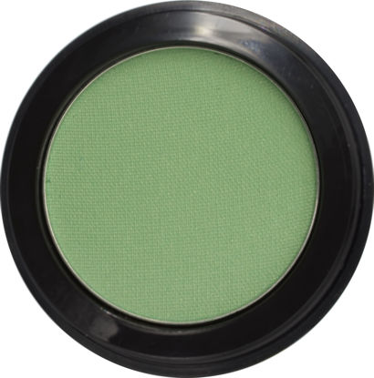 Picture of Pure Ziva Jade Green Shimmering Eucalyptus Olive Soft Pressed Powder Single Vegan Eyeshadow; Talc, Paraben & Cruelty Free