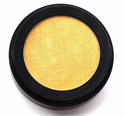 Picture of Pure Ziva Shiny Gold Champagne Golden Glow Shimmering Shimmer Pressed Powder Single Vegan Eyeshadow; Talc, Paraben & Cruelty Free
