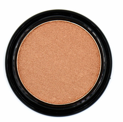Picture of Pure Ziva Honeymoon Peach Golden Frosted Dusty Bronze Glam Goddess Brown Shimmer Pressed Powder Single Vegan Eyeshadow; Talc, Paraben & Cruelty Free