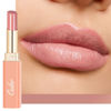 Picture of Oulac Moisturizing Shine Mauve Pink Lipstick for Women - 2 in 1 Glossy Light Pink Tinted Lip Balm, Hydrating Winter Lipstick for Dry Lips,Shine Juicy Finish Vegan 2.2g/0.07oz (14)