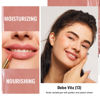 Picture of Oulac Moisturizing Shine Pink Peach Lipstick for Women - 2 in 1 Pink Peach Glossy Tinted Lip Balm, Hydrating Winter Lipstick for Dry Lips,Shine Juicy Finish Vegan 2.2g/0.07oz (13)