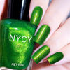 Picture of COSMOO Green Nail Polish, 10ml Bright Green Quick Dry Nail Lacquer, Green Shimmer Art Varnish, 0.34 fl oz