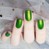 Picture of COSMOO Green Nail Polish, 10ml Bright Green Quick Dry Nail Lacquer, Green Shimmer Art Varnish, 0.34 fl oz