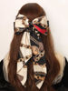 Picture of LFOUVRE Hair Accessories - Dotted Chain Bows, Bowknot Barrettes with Tails for Girls and Women, 3pcs