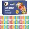 Picture of YesBes 64 Pack Lip Balm, Natural Lip Balm Bulk with Vitamin E and Coconut Oil, Moisturizing Lip Balm for Dry Cracked Lips, Lip Balm for Stocking Stuffers - 8 Flavors