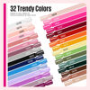 Picture of MEFA 35 Pcs Gel Nail Polish Set, 32 Colors All Seasons Collection Gel Nail Polish Blue Red Pink Nail Art Manicure DIY Salon Home Halloween Decoration Beginners Gifts for Women