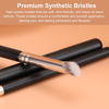 Picture of TEOYALL Mini Nose Contour Brush, Synthetic Under Eye Concealer Brush for Blending Setting Buffing with Liquid, Cream and Powder Cosmetic (370S)