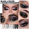 Picture of evpct 9 Colors Black Smokey Grey Gray Silver Glitter Shimmer Eye Shadow Makeup Palette Pigmented Black Matte Metallic Eyeshadow Makeup Palette sombra negra para ojos para ojos brillantes