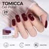 Picture of TOMICCA Red Gel Nail Polish, 1 Pcs Dark Red Gel Polish, Soak Off UV Cherry Red Nail Polish Gel, Long Lasting Gel Polish Burgundy Red Color Nail Art DIY Manicure Salon