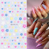 Picture of VOTACOS Flower Nail Art Stickers Decals 5D Embossed Nail Decals Spring Summer Daisy Nail Art Design Self-Adhesive Nail Supplies Accessories 3D Flower Nail Stickers for Women Nail DIY Decoration