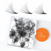 Picture of Eyesy Lash 500 Promade Fans - 10D 0.03 Size 12mm Curl D - Premade Lash Fans for Eyelash Extensions Fluffy Mega Volume Lashes Handmade Promades Eyelash Fans Loose Pre Made Fans Lash Extensions