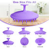 Picture of Meartchy Silicone Scalp Massager Shampoo Brush, Scalp Scrubber for Hair Growth (Purple)