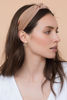 Picture of Knotted Fashion Hairbands for Women - Non-Slip Wide Hair Hoops, Cute Top Knot Headbands for Girls (Pink Heart Leopard Print)
