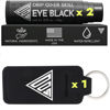 Picture of Drip Over Skill Eye Black Stick, Made in the USA with Natural Ingredients, Skin Safe Eyeblack, Gear for Lacrosse, Football, Softball, Sports Eye Black Baseball Drip, 2 Pack w/ 1 Keychain Sleeve