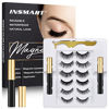Picture of Magnetic Eyelashes, 6 Pairs Magnetic Lashes, False Lashes with 2 Tubes of Magnetic Eyeliner, Magnetic Eyelashes Kit with Tweezers, Reusable, No Glue