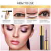 Picture of Magnetic Eyelashes, 6 Pairs Magnetic Lashes, False Lashes with 2 Tubes of Magnetic Eyeliner, Magnetic Eyelashes Kit with Tweezers, Reusable, No Glue