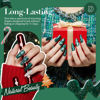 Picture of AZUREBEAUTY Christmas Nail Polish Quick Dry Vegan Green Glitter Nail Polish Natural Infinite Shine Nail Lacquer Salon-Quality for Women Girl Gift Set 1Pcs 0.34 fl oz